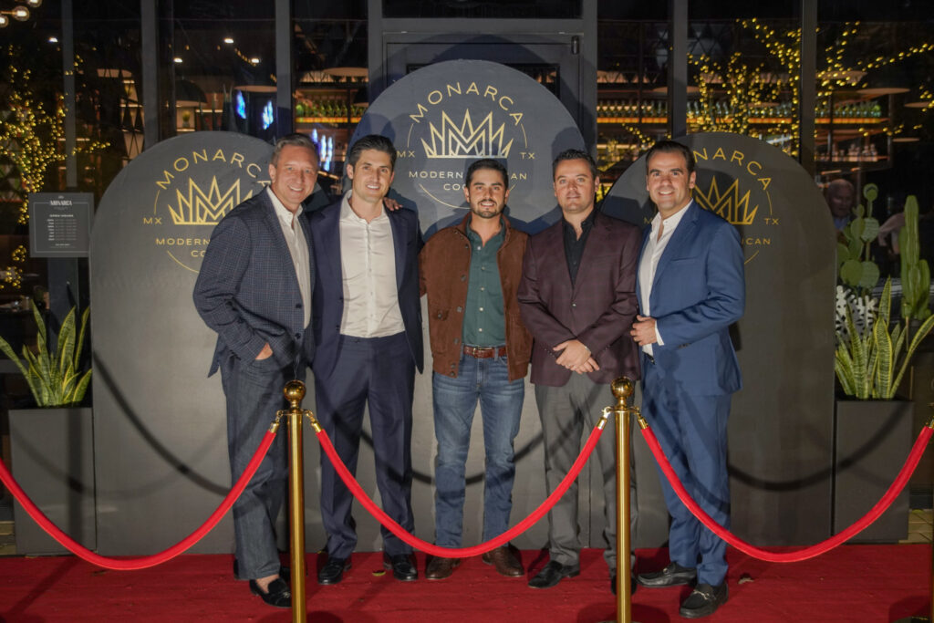 The grand opening for Monarca was celebrated by owners Alexander Urrunaga, Marcelo Sada, Abraham Ancer, Pablo Najera and Mauricio Guerra.