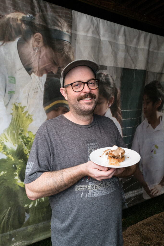 Chef Martin Stayer of Nobie's at the Delicious Alchemy dinner. (Photo by Daniel Ortiz)