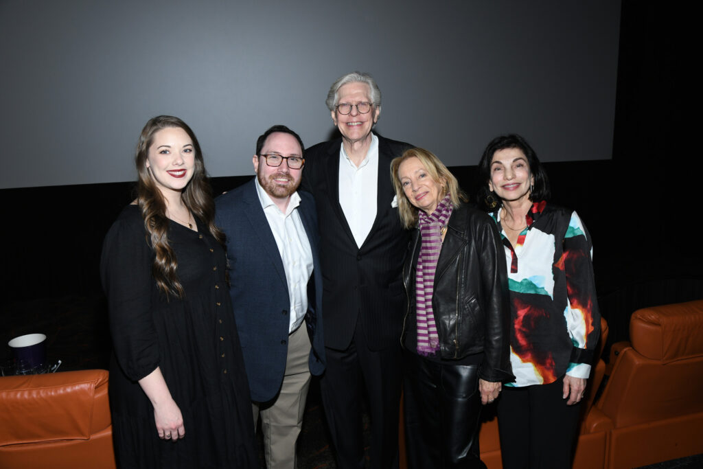 Melanie Piche Miller and Brian Miller; Robert Simpson, Jamie Bernstein, Marianna Parnas-Simpson at Houston Chamber Choir "Maestro" preview (Photo by Jeff Grass Photography)