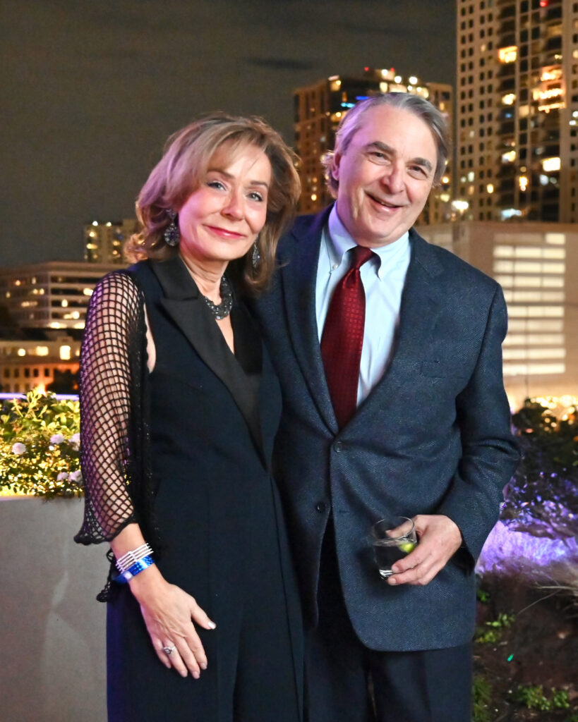 Melanie Gray & Mark Wawro at the Baylor College of Medicine 'Culinary Stars Shine for Cancer Research' dinner at POST Houston (Photo by Alejandro Montoya)