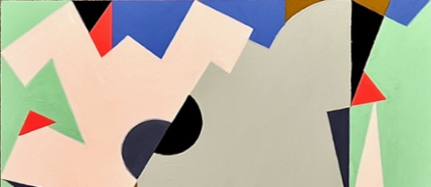 Puppy Love, 2023, Acrylic gouache on clayboard, 20 x 16 inches