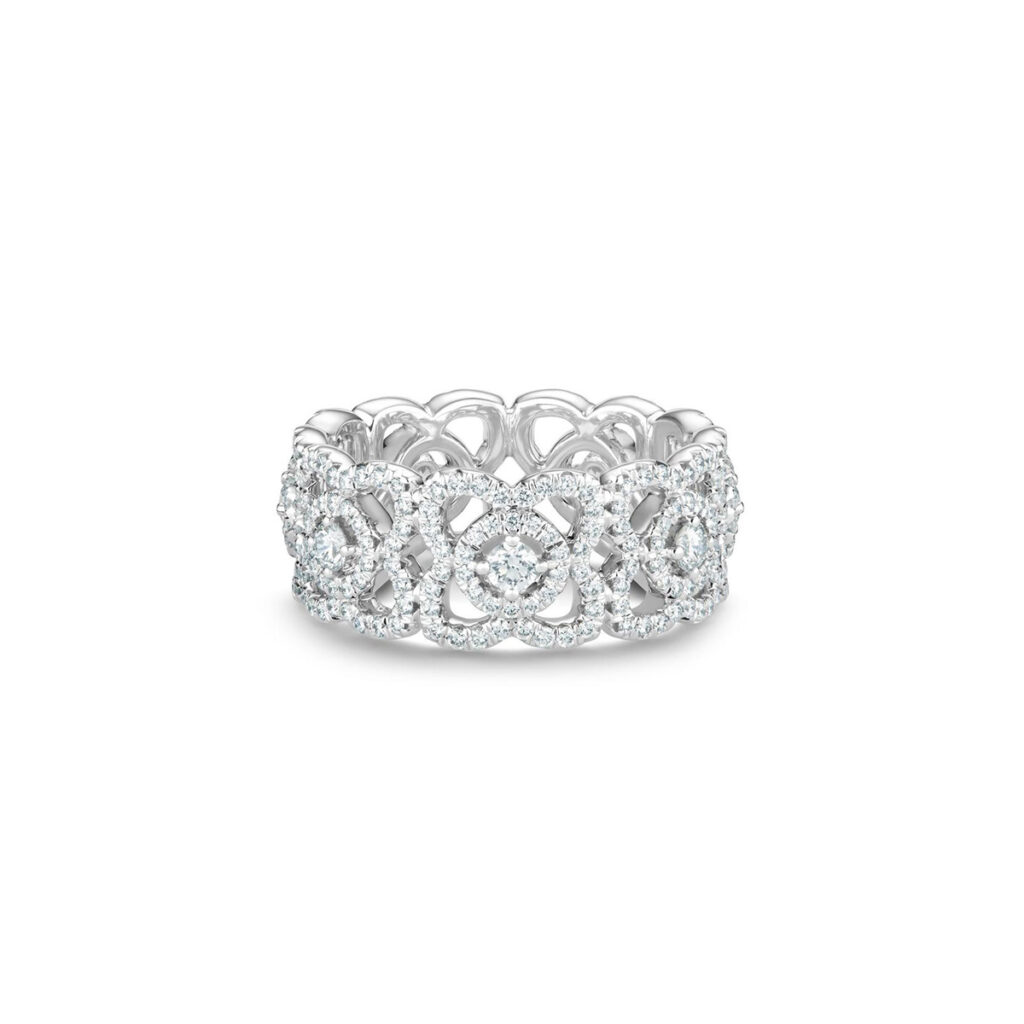 Enchanted Lotus band in white gold - $8,750