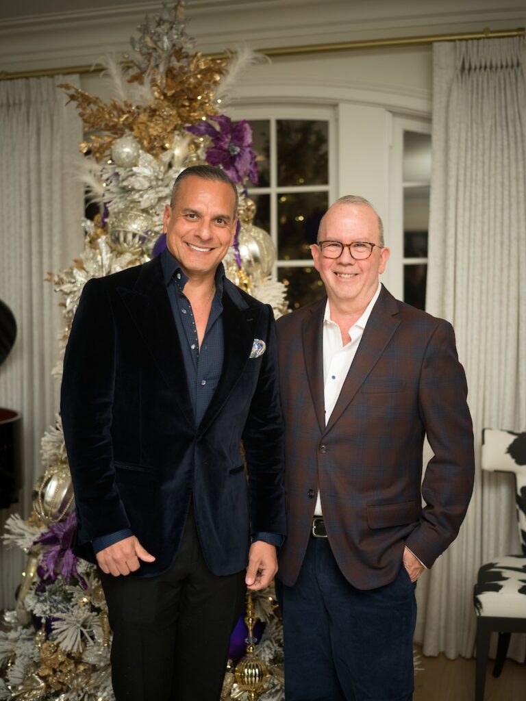 Ricardo Guarjardo, Timmy Martinez at the Legacy Community Health 'Holiday Schmooze' (Photo by Daniel Ortiz)