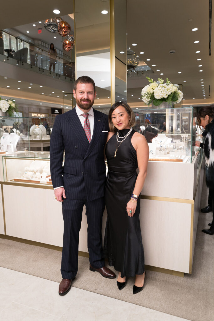 Sean Lindsay & Amy Lin at the Zadok holiday party (Photo by Daniel Ortiz)