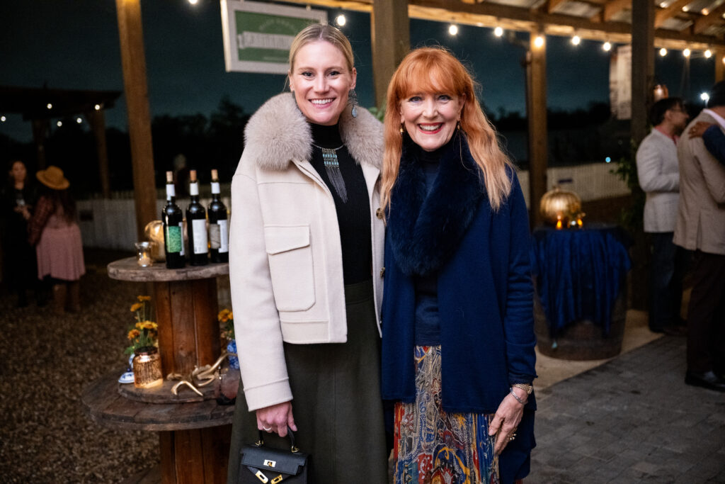 Virginia McMullen, Gracie Cavnar at the Delicious Alchemy dinner benefiting Recipe for Success (Photo by Michelle Watson)