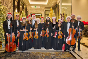 Virtuosi of Houston Small Ensemble perform at the Spindletop Holiday Ball (Photo by PWL Studios/Fulton Davenport)