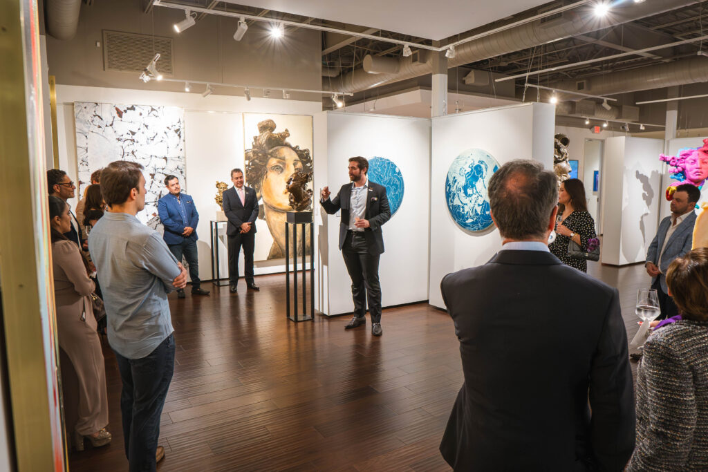 Roberto García, Sandra & Erick Olvera, Eduardo Mier Y Terán, Mauricio Vallejo, Mawi Sampogna, José & Teresa Ivo, Annaliese Settles, Andrés Piki Martinez at Art of the World Gallery Auction