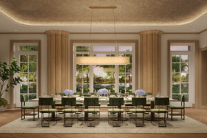 The Ritz-Carlton Residences, The Woodlands boast private dining rooms and plenty of little retreats.
