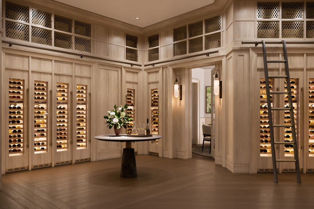 The owners' wine cellar is just one of the special amenities at the Ritz-Carlton Residences, The Woodlands.