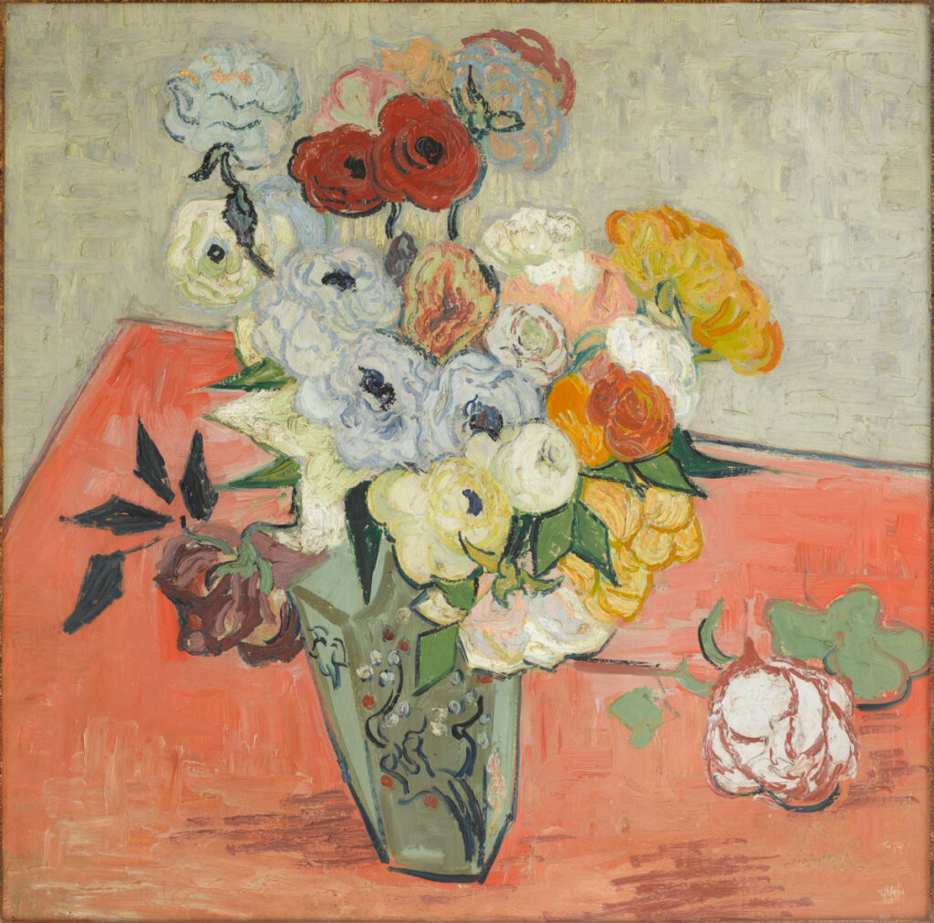 Vincent van Gogh's "Roses et renoncules," 1890 at Musée d’Orsay (© Musée d’Orsay, Dist. RMN-Grand Palais. Photo by Patrice Schmidt)