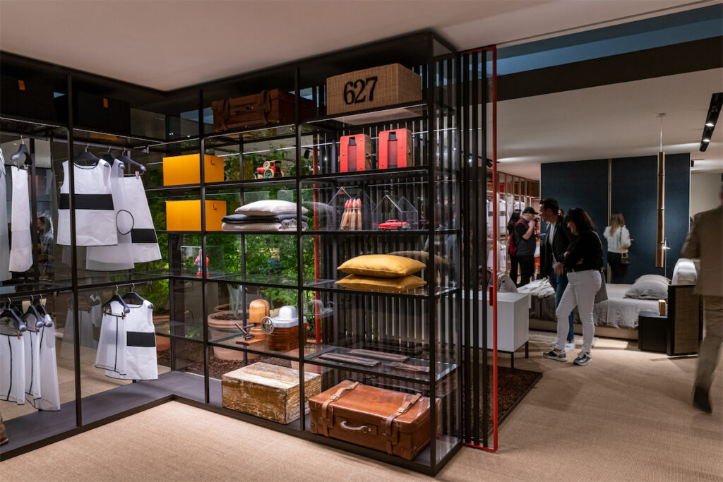 The Porro display at The Salone del Mobile. (Photo by Alberto Strada)