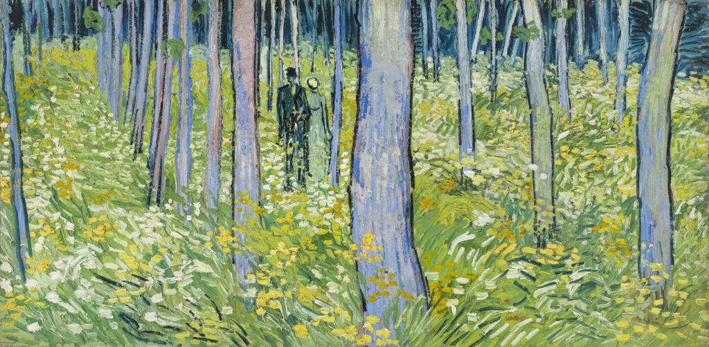 Vincent Van Gogh's "Sous-bois avec deux personnages," 1890 at Cincinnati, Cincinnati Art Museum (Photo © Cincinnati Art Museum)