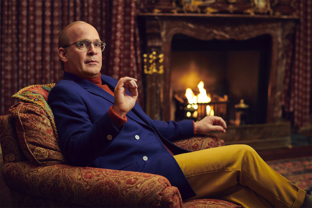 Tom Hollander as Truman Capote (Photo by Pari Dukovic for FX)