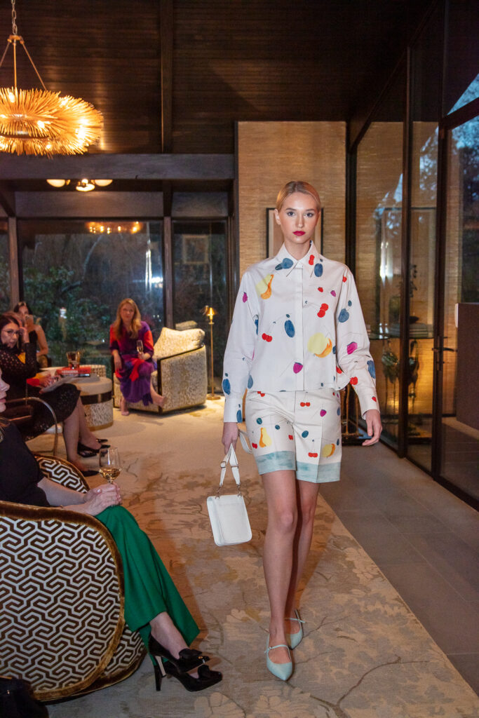   Akris 2024 Spring Summer collection makes its US premiere at the event saluting Houston Ballet's Julie Kent (Photo by Miroma Photography)