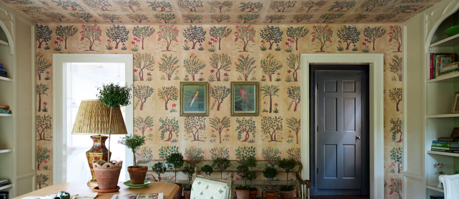 lisa fine textiles wallpaper Persian Gardens (Photo by Kris Ellis)
