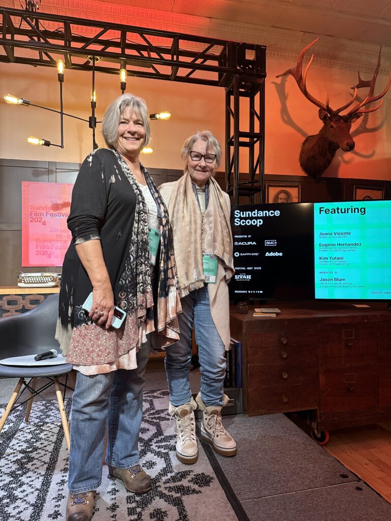 Barbara Bretz, film reviewer for KPCW, Park City’s NPR affiliate, and PaperCity Sundance columnist Jane Howze make the festival scene.