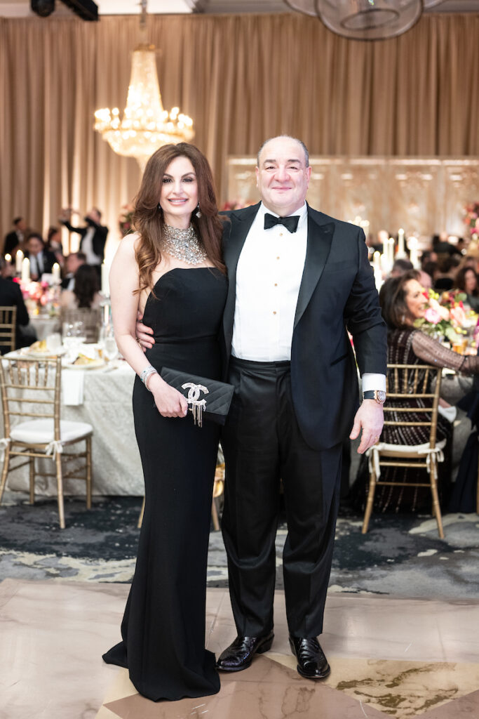 Best Dressed Hall of Fame honoree Brigitte Kalai & Bashar Kalai at the 2024 Houston Symphony Ball (Photo by Daniel Ortiz)