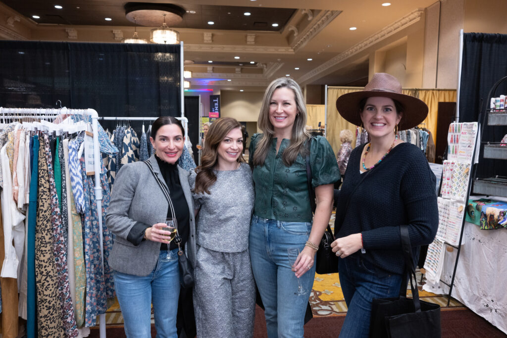 Candace Thomas, Nina Rand, Bethany Buchanan, Molly Williams at Tri Delta Philanthropies The Sale (Photo by Daniel Ortiz)