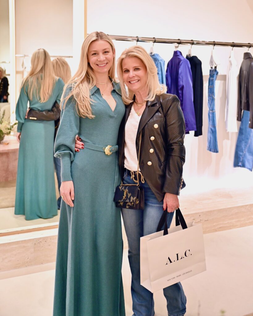 Carlie Dietert, Maggie Dietert at the A.L.C. opening in River Oaks District.