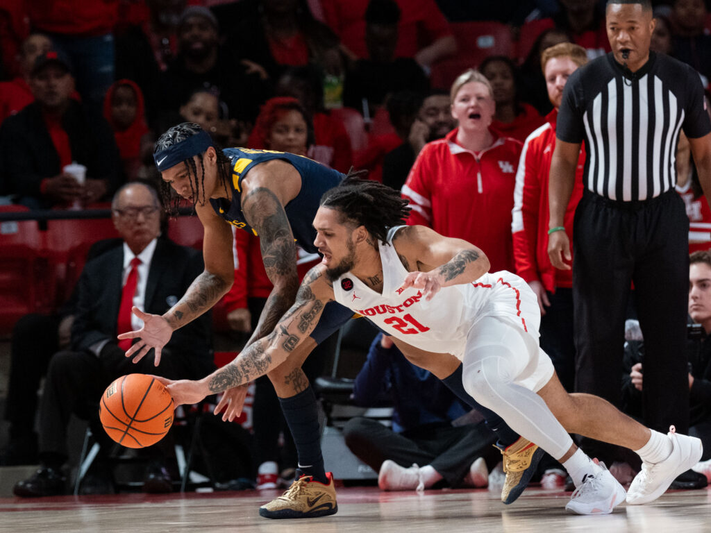 University of Houston guard Emanuel Sharp has brought his defense to a new level. (Photo by F. Carter Smith)