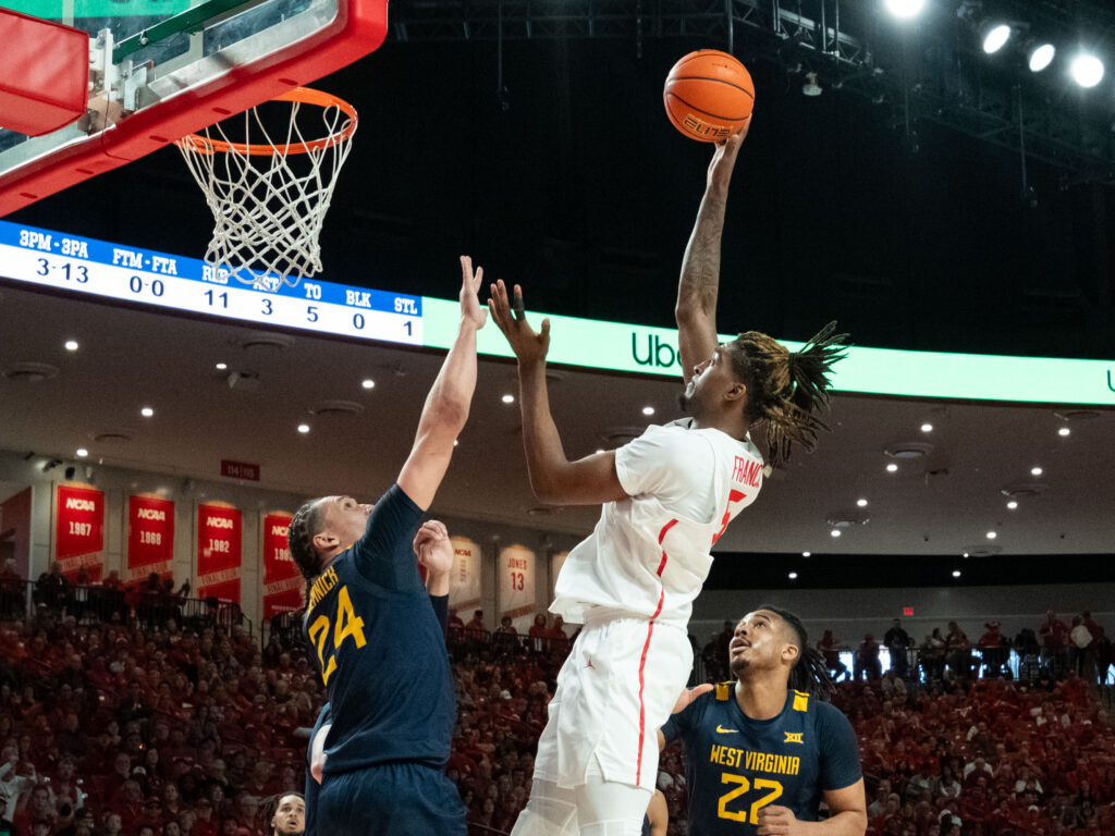 University of Houston center Ja'Vier Francis has been working on his offensive game. (Photo by F. Carter Smith)