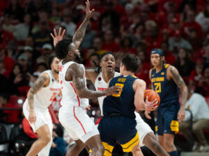 In its first Big XII contest, the University of Houston Cougars beat the University of West Virginia Mountaineers at the Fertitta Center