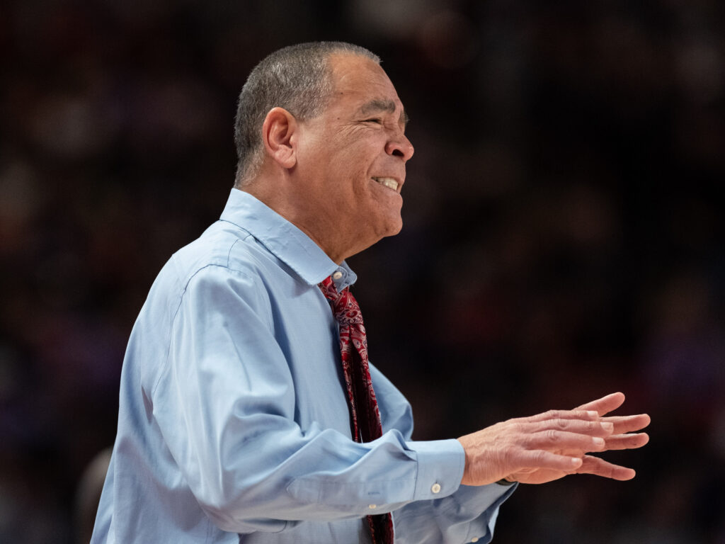 University of Houston coach Kelvin Sampson is forever demanding. (Photo by F. Carter Smith)