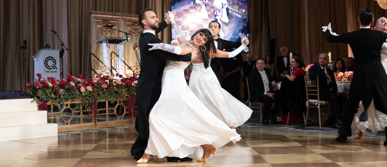 Dancers performing Viennese Waltz at 2024 Houston Symphony Ball; Photo by Daniel Ortiz