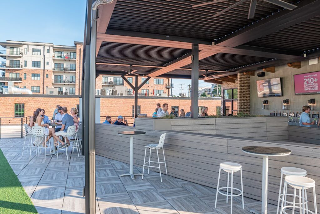 Hoppin' will include an outdoor patio space like the one at their Greenville, South Carolina venue.