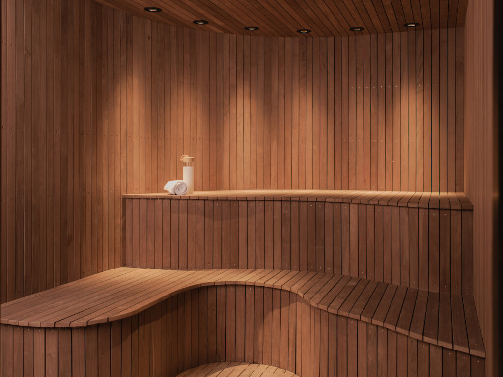 The Hotel Swexan sauna. 