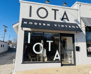 IOTA – Freshly painted signage shines a light on a once under the radar vintage clothing store. (Photo by Courtney Dabney)