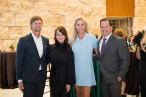 Gala chairs Julie and Scott Lile (left) pose with Nicole and Will Murphy, 2024 Hometown Heroes.