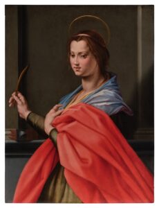 Lot 205, Jacopino del Conte, Saint Catherine of Alexandria