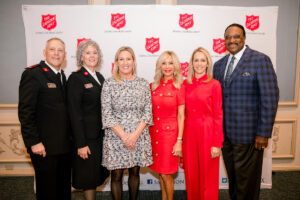 Majors Paul and Dawn McFarland, Lisa Singleton, Lisa Cooley, Meredith Land, James Brown