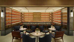 Oak and Eden – Clearfork’s Library space where guests can build their own bottle.