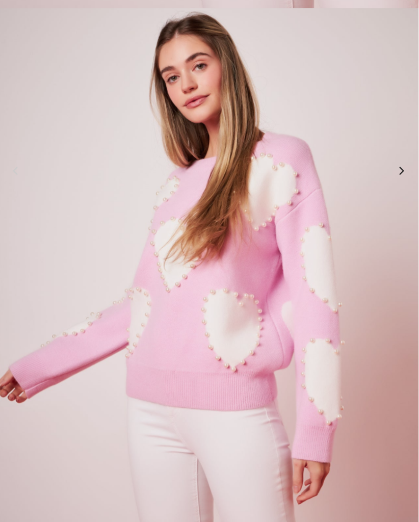English Factory Heart Sweater