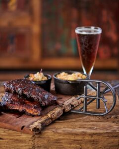 Steak – Smoked prime rib served with horseradish cream is 16 ounces of perfection at 97 West Kitchen and Bar.