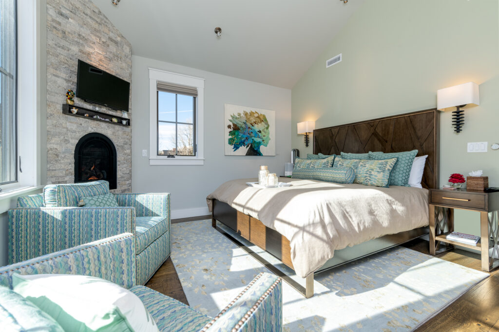 Located in downtown Telluride, this five-bedroom home is a quintessential Western getaway. 