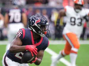 Houston Texans and quarterback C.J. Stroud faced the Cleveland Browns in the Wild Carded Playoff game at NRG Stadium