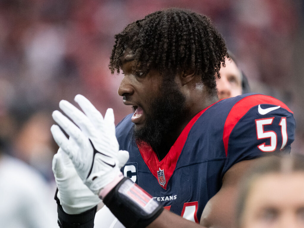 Houston Texans rookie Will Anderson Jr. is an impact player. (Photo by F. Carter Smith)