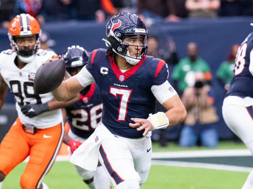 Houston Texans and quarterback C.J. Stroud faced the Cleveland Browns in the Wild Carded Playoff game at NRG Stadium