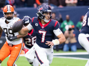 Houston Texans and quarterback C.J. Stroud faced the Cleveland Browns in the Wild Carded Playoff game at NRG Stadium