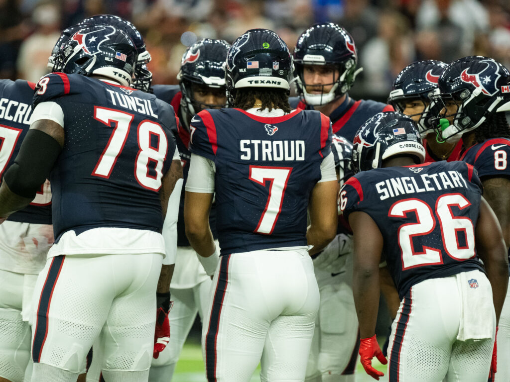 Houston Texans quarterback C.J. Stroud is at the center of everything this upstart team does. (Photo by F. Carter Smith)