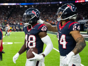 Houston Texans and quarterback C.J. Stroud faced the Cleveland Browns in the Wild Carded Playoff game at NRG Stadium