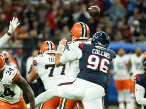 Houston Texans and quarterback C.J. Stroud faced the Cleveland Browns in the Wild Carded Playoff game at NRG Stadium