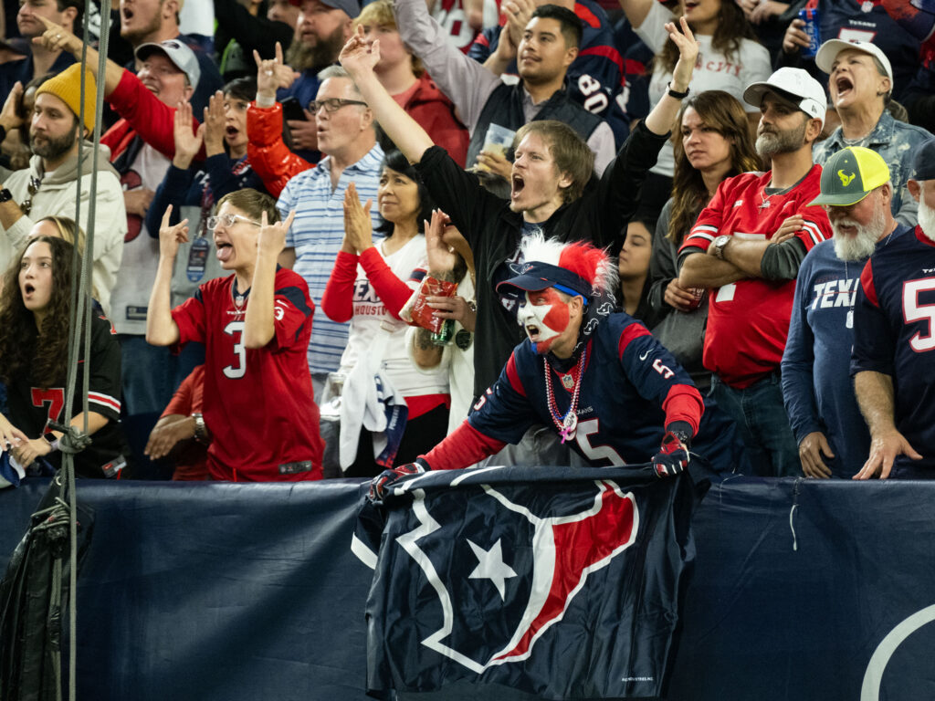Houston Texans came out in force and turned NRG Stadium into a party scene. (Photo by F. Carter Smith)