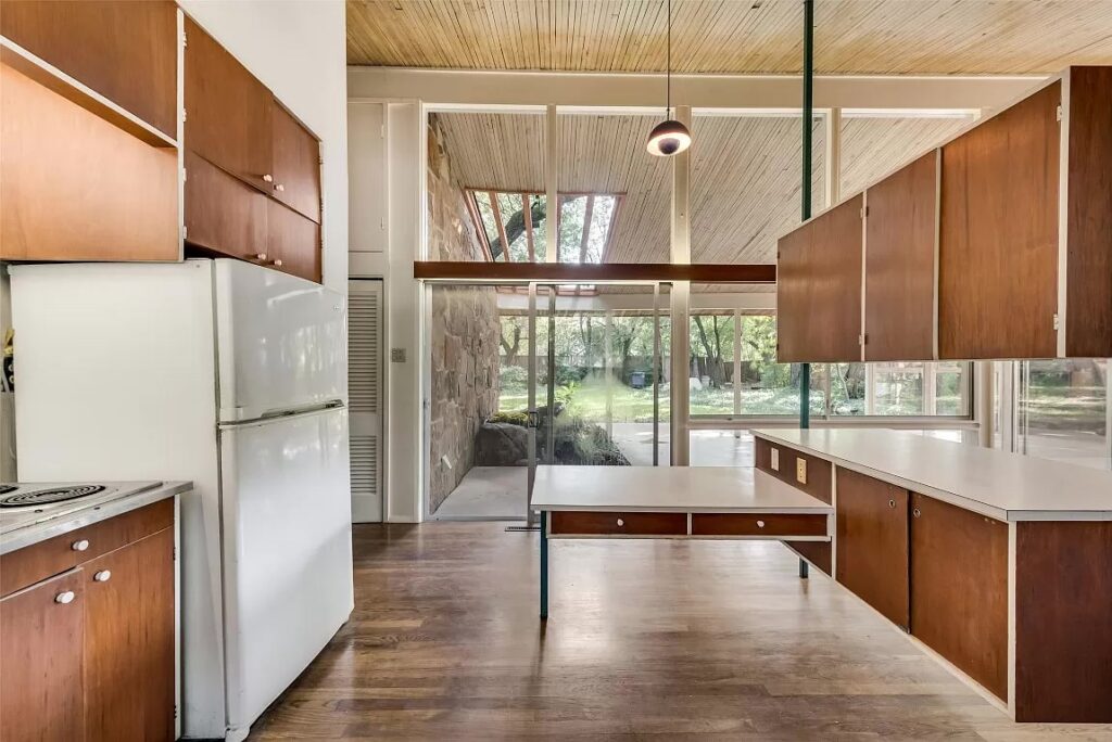 An original mid-century home for sale in North Dallas. 