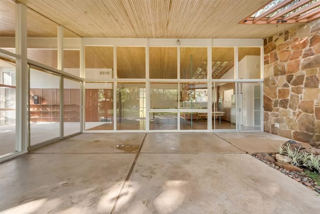 An original mid-century home for sale in North Dallas. 