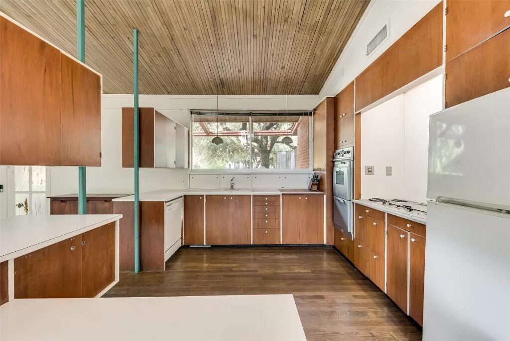 An original mid-century home for sale in North Dallas. 