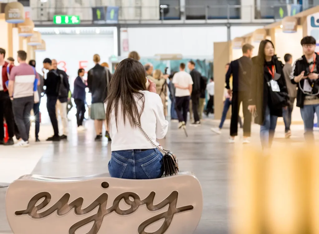 Scenes from the 2023 Salone del Mobile. (photo by Ludovica Mangini)  (Photo by Alberto Strada)